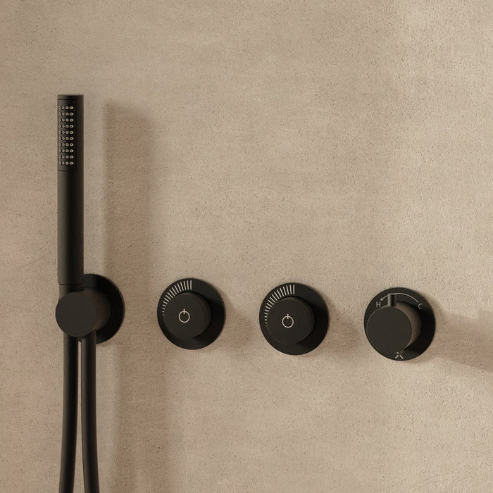 Crosswater Module MRPO 2 Outlet Thermostatic Concealed Shower Valve With Handset And Rough