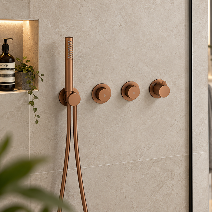 Crosswater Module MRPO 2 Outlet Thermostatic Concealed Shower Valve With Handset And Rough