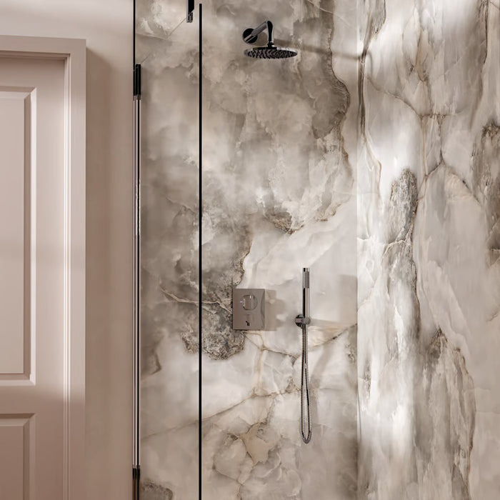 Crosswater Crossbox Push Shower Set 1 with Fixed Head & Handset