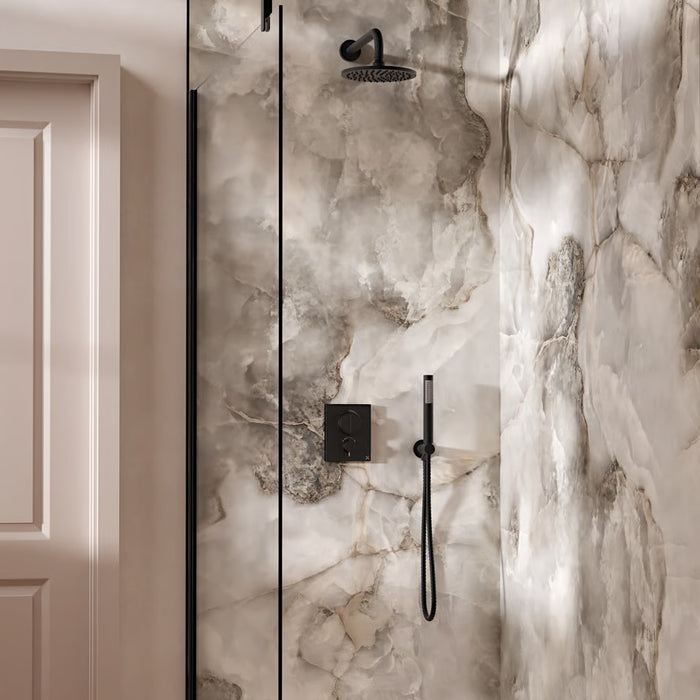 Crosswater Crossbox Push Shower Set 1 with Fixed Head & Handset