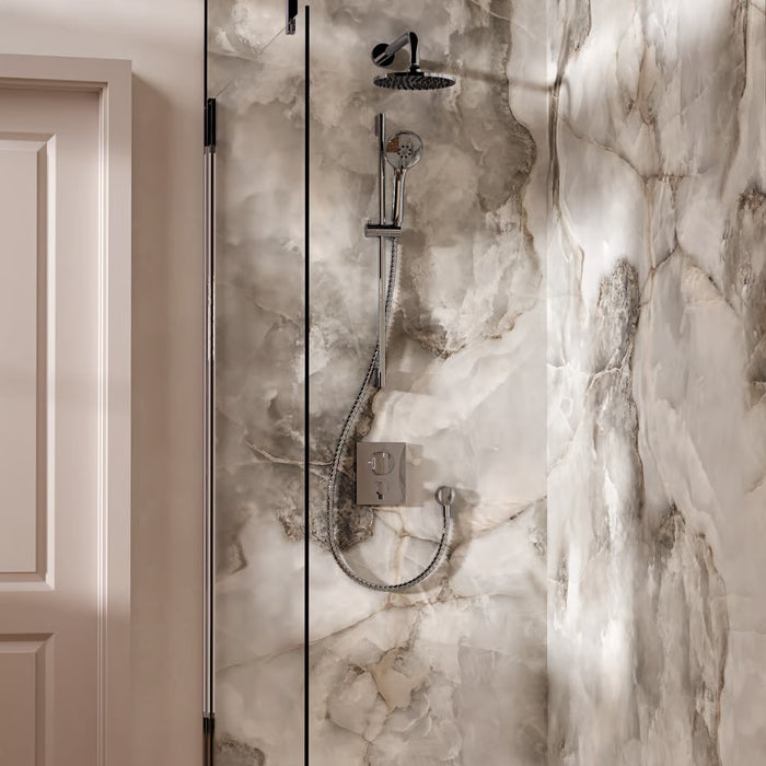 Crosswater Crossbox Push Shower Set 2 with Fixed Head & Handset