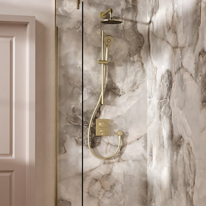 Crosswater Crossbox Push Shower Set 2 with Fixed Head & Handset