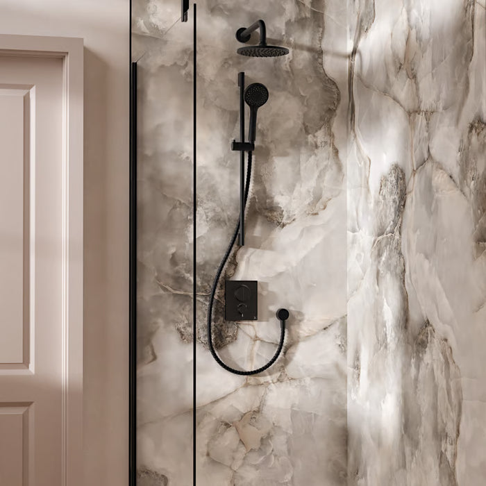 Crosswater Crossbox Push Shower Set 2 with Fixed Head & Handset