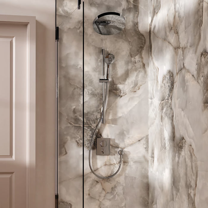 Crosswater Crossbox Push Shower Set 5 with Fixed Head & Handset