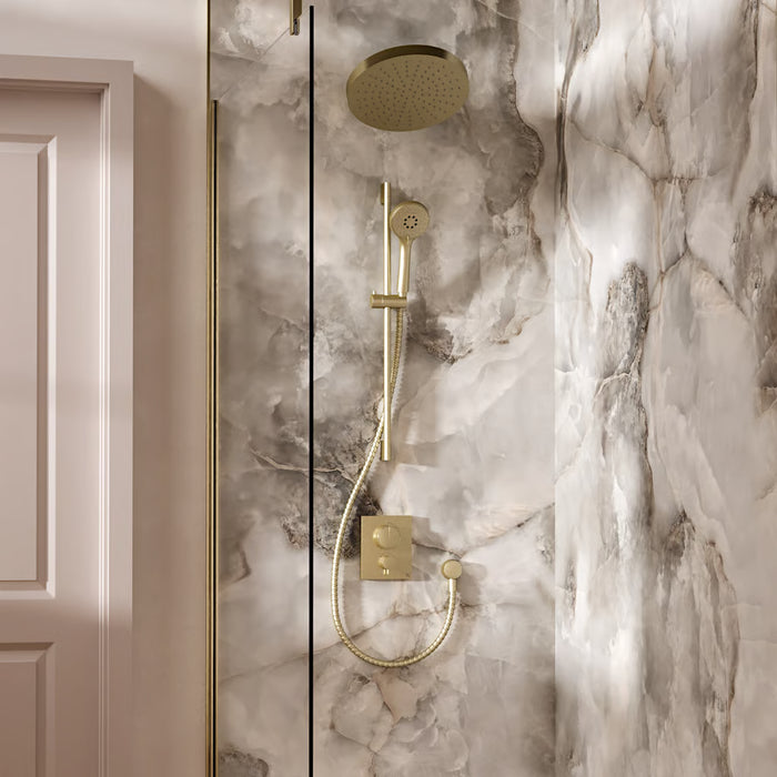 Crosswater Crossbox Push Shower Set 5 with Fixed Head & Handset