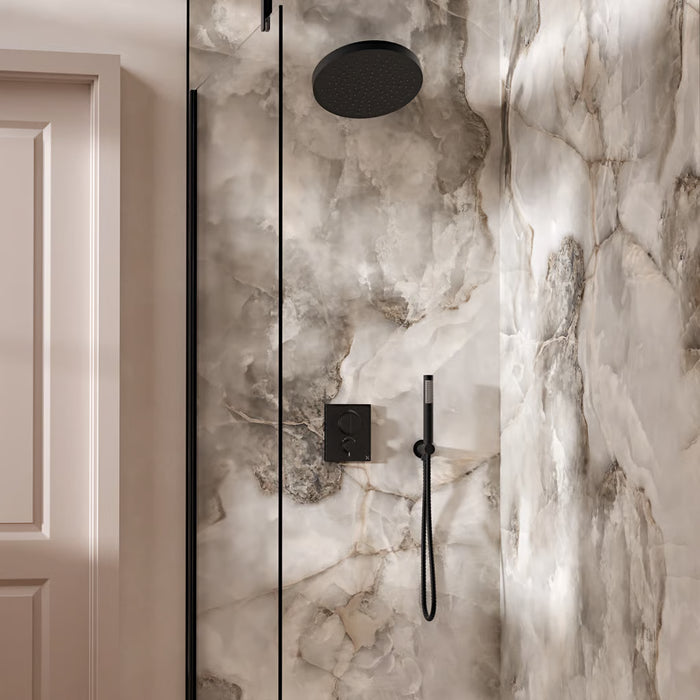 Crosswater Crossbox Push Shower Set 6 with Fixed Head & Handset