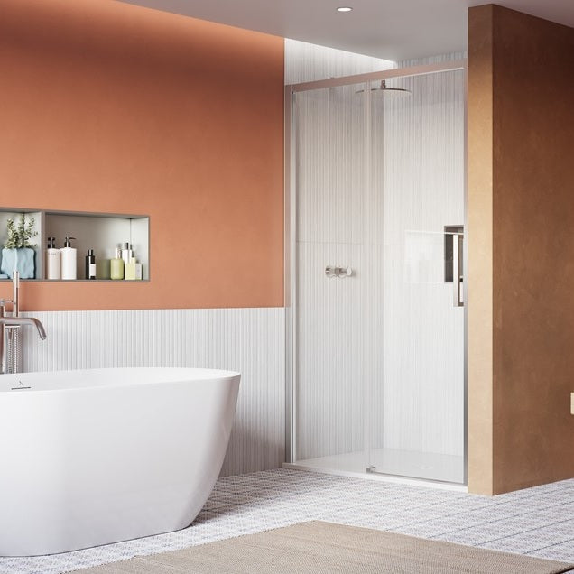 Crosswater Asura 8mm Recessed Sliding Shower Door