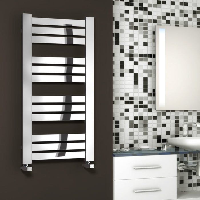 Reina Riva Vertical Designer Towel Radiator Chrome - 960 x