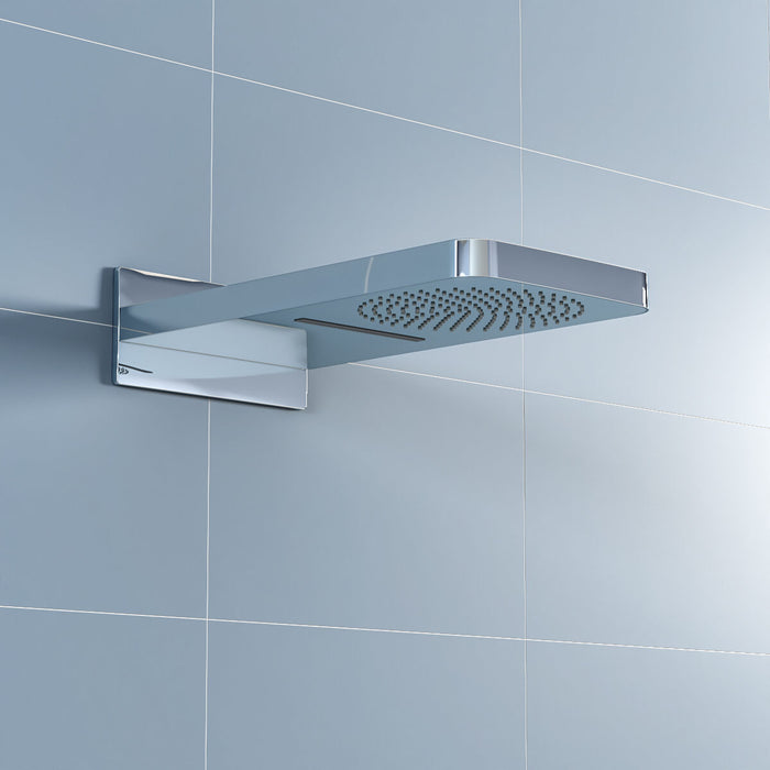Crosswater Revive Waterfall Fixed Shower Head - Chrome