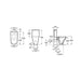 Roca Gap Round Rimless Close Coupled Toilet with Soft Close