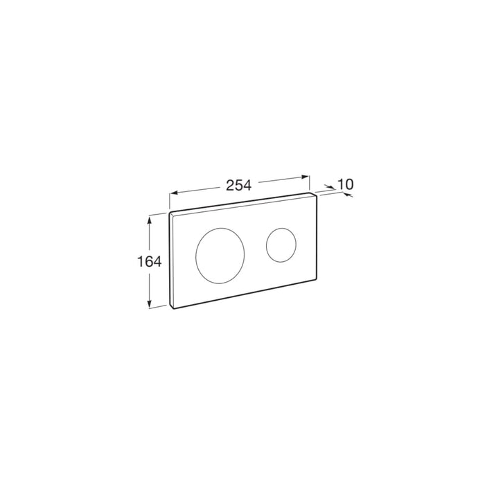 Roca PL10 Dual Flush Plate - Flush Plates