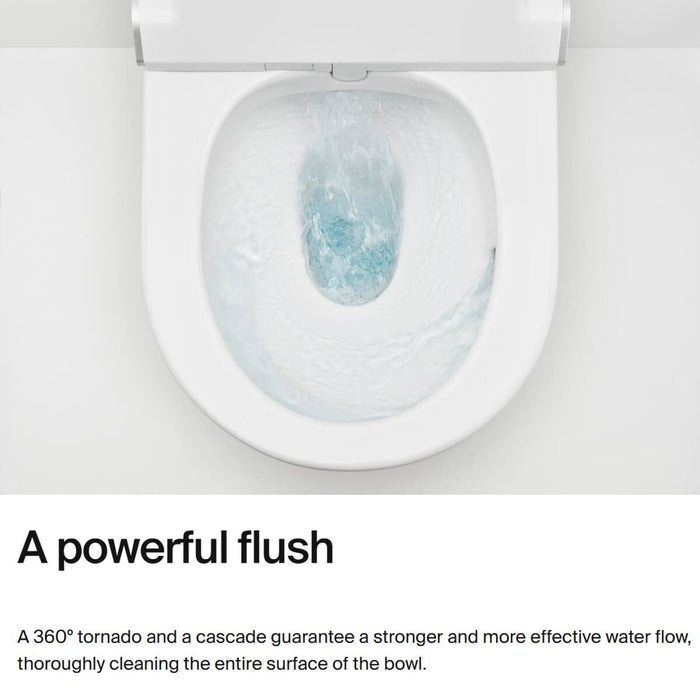 Roca Optica Vortex Rimless Wall Hung Toilet with Soft Close Seat