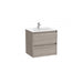 Roca Tenet 600mm 2 Drawer Wall Hung Vanity Unit with Basin