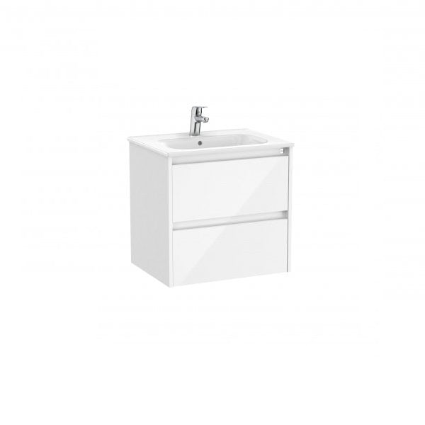 Roca Tenet 600mm 2 Drawer Wall Hung Vanity Unit with Basin