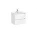Roca Tenet 600mm 2 Drawer Wall Hung Vanity Unit with Basin
