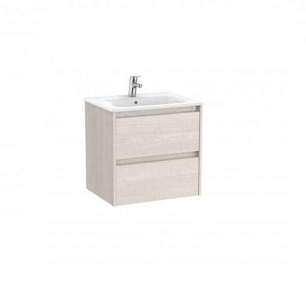 Roca Tenet 600mm 2 Drawer Wall Hung Vanity Unit with Basin
