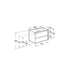 Roca Tenet 800mm 2 Drawer Wall Hung Vanity Unit with Basin