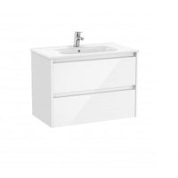 Roca Tenet 800mm 2 Drawer Wall Hung Vanity Unit with Basin