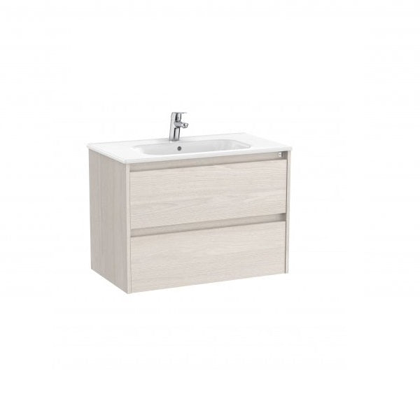 Roca Tenet 800mm 2 Drawer Wall Hung Vanity Unit with Basin