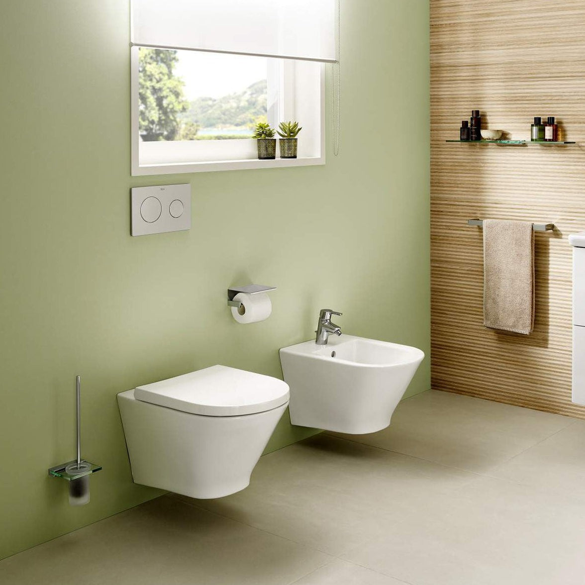 Roca The Gap Rimless Wall Hung Toilet With Soft Close Seat — Bathroom ...