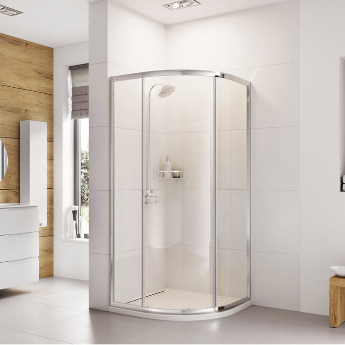 Roman Haven 6 1 Door Quadrant Shower Door - 900mm / Chrome