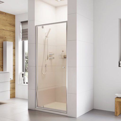 Roman Haven 6 Recessed Pivot Shower Door - 700mm / Chrome