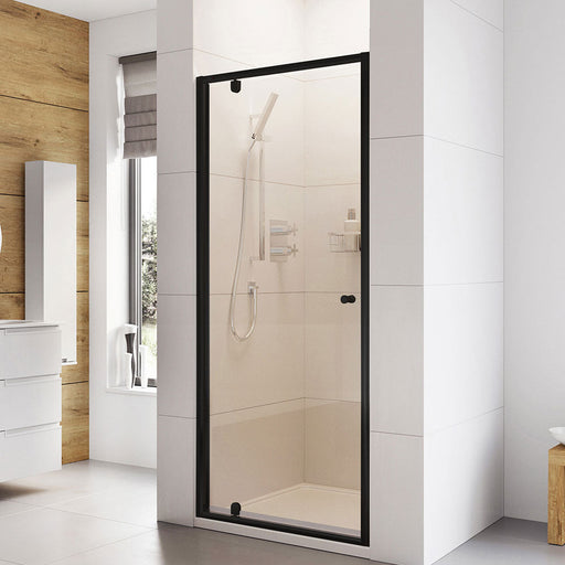 Roman Haven 6 Recessed Pivot Shower Door - 760mm / Matt