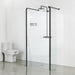 Roman Haven Linear Wet Room Panel - 10mm Glass - Matt Black