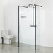 Roman Haven Linear Wet Room Panel - 8mm Glass - Matt Black