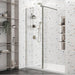 Roman Haven Pivoting Deflector Panel - 10mm Glass - Brushed