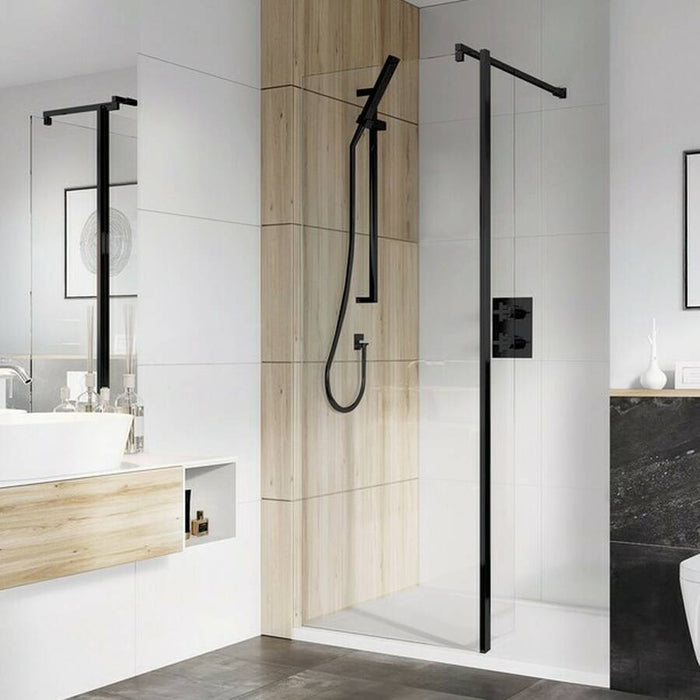 Roman Haven Pivoting Deflector Panel - 10mm Glass - Matt