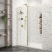 Roman Haven Pivoting Deflector Panel - 8mm Glass - Brushed