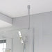 Roman Haven Square Ceiling Brace Kit - Polished Chrome