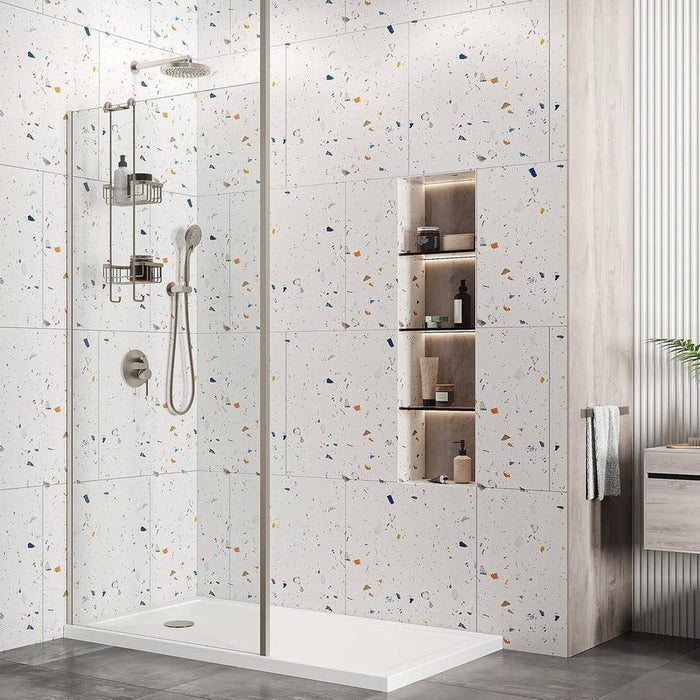 Roman Haven Square Floor to Ceiling Brace Kit - Brushed