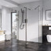 Roman Haven Wetroom Panel - 10mm Glass - Gunmetal / 350mm