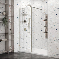 Roman Haven Wetroom Panel - 10mm Glass - Polished Chrome