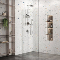 Roman Haven Wetroom Panel - 8mm Glass - Polished Chrome