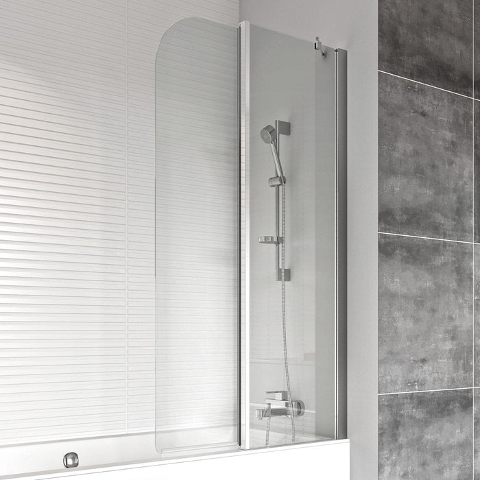Roman Haven6 Curved P Shower Folding Bath Screen - Right
