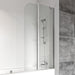 Roman Haven6 Curved P Shower Folding Bath Screen - Right