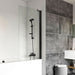 Roman Haven6 Fixed Bath Screen - Matt Black