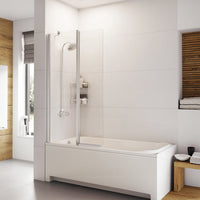 Roman Haven6 Inward Folding P Shower Bath Screen - Chrome