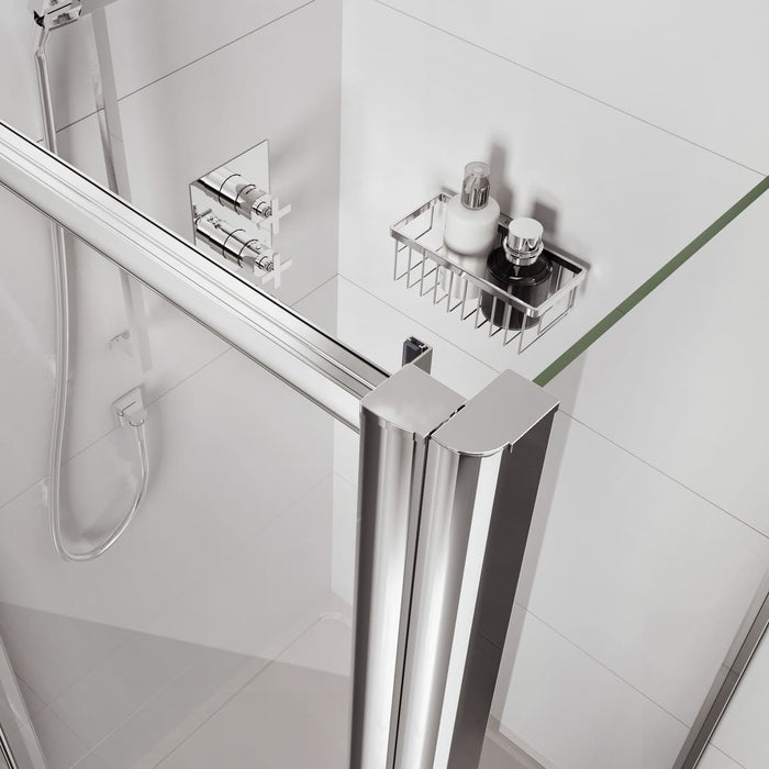 Roman Haven6 Pivot Shower Door with Side Panel