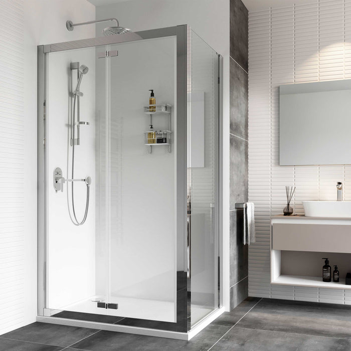 Roman Haven8 Bi Fold Shower Door With Side Panel - 6mm