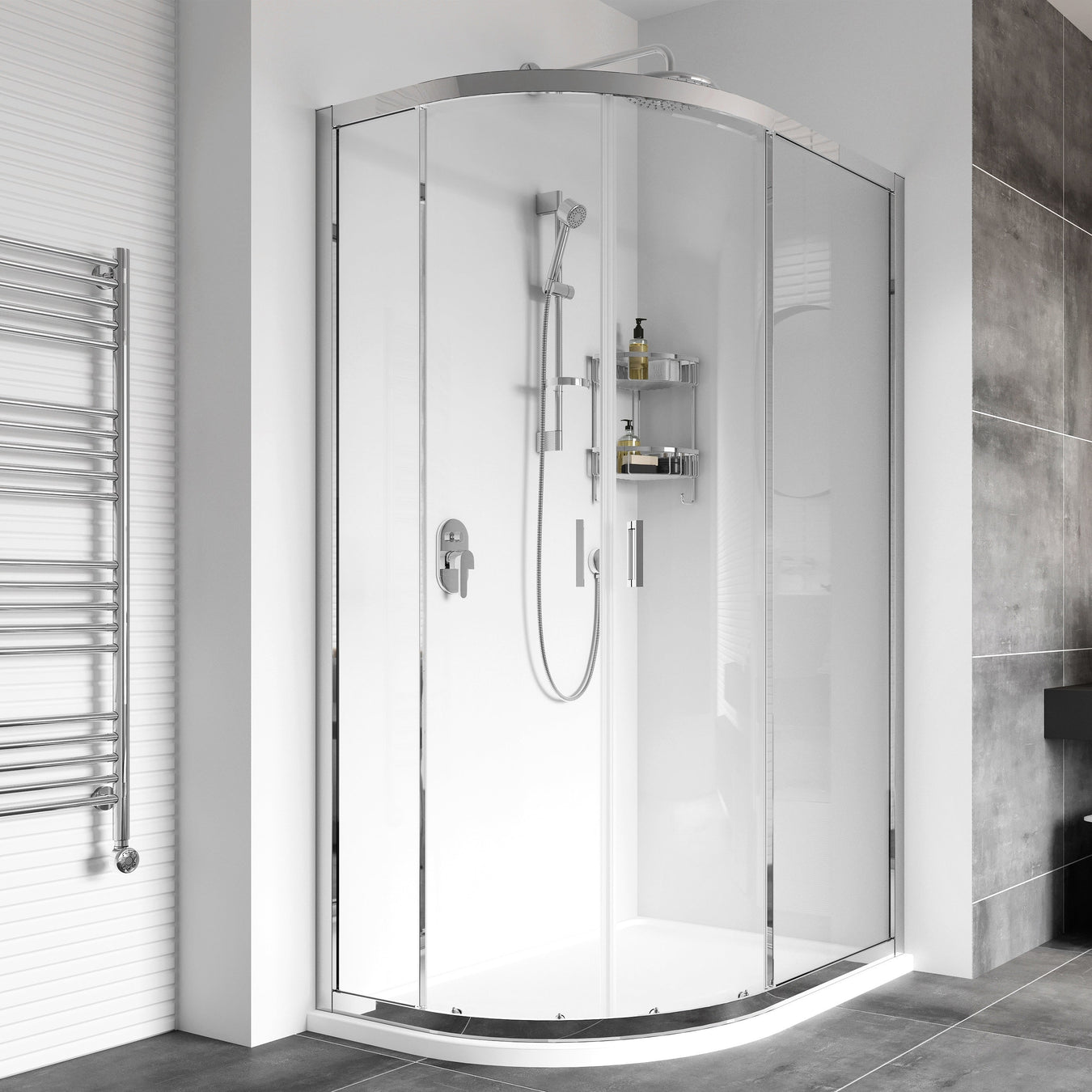 Roman Haven8 Double Door Offset Quadrant Shower Enclosure