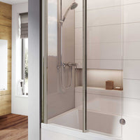Roman Haven8 Inward Opening Bath Screen - 8mm Glass