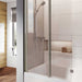 Roman Haven8 Inward Opening Bath Screen - 8mm Glass