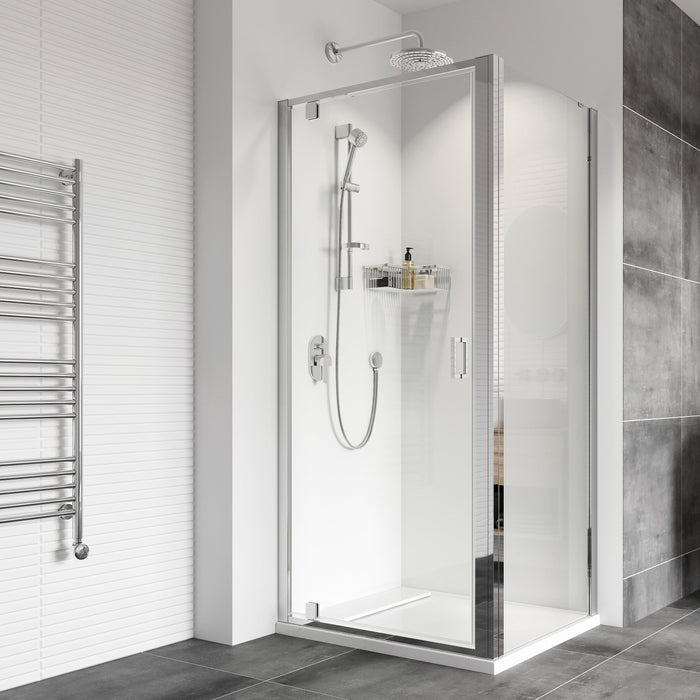 Roman Haven8 Pivot Shower Door With Side Panel - 8mm Glass