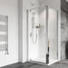Roman Haven8 Pivot Shower Door With Side Panel - 8mm Glass