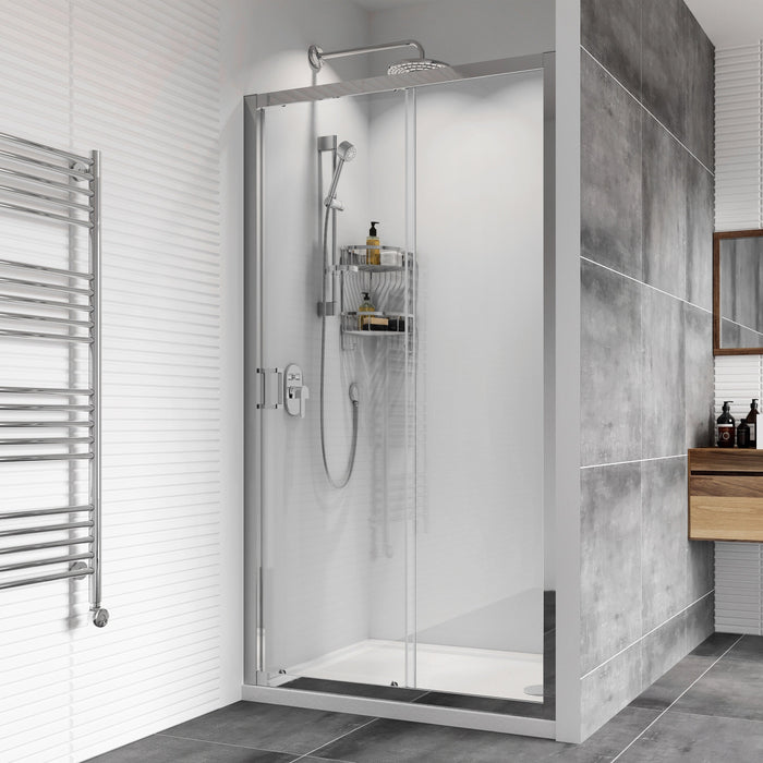 Roman Haven8 Recessed Sliding Shower Door - 8mm Glass