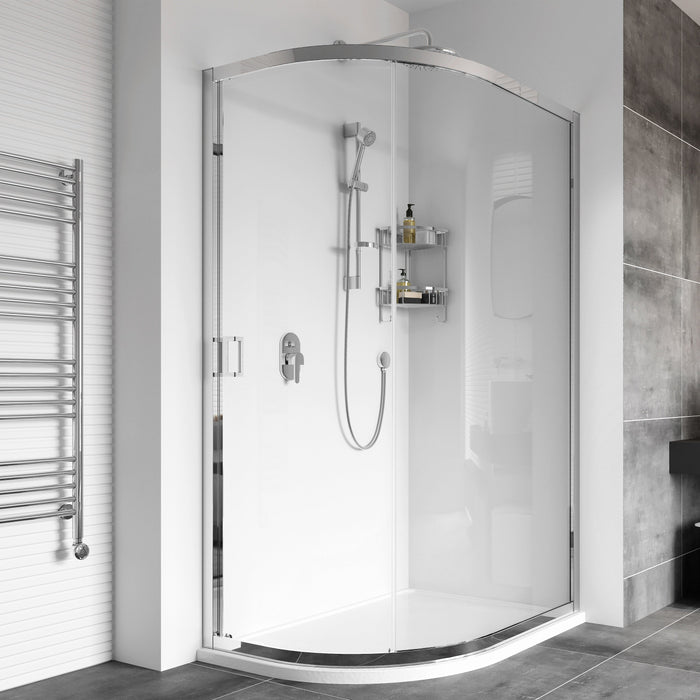 Roman Haven8 Single Door Offset Quadrant Shower Enclosure